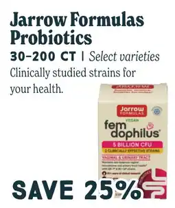 Market of Choice Jarrow Formulas Probiotics offer