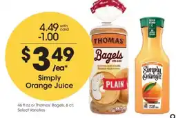 Kroger Simply Orange Juice offer