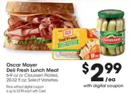 Kroger Oscar Mayer Deli Fresh Lunch Meat offer