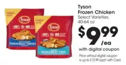 Kroger Tyson frozen chicken select varieties offer