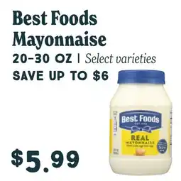 Market of Choice Best Foods mayonnaise offer