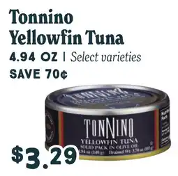 Market of Choice Tonnino yellowfin tuna offer