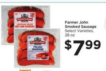 Food 4 Less Farmer John Smoked Sausage offer