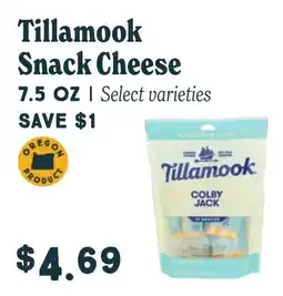 Market of Choice Tillamook snack cheese offer
