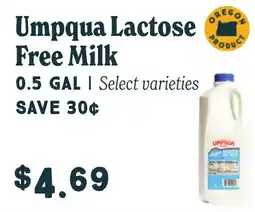Market of Choice Umpqua lactose free milk offer