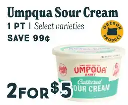 Market of Choice Umpqua sour cream offer