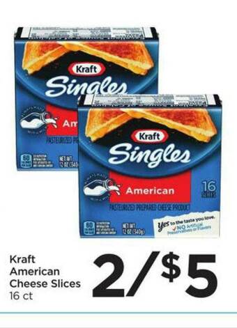Food 4 Less Kraft American Cheese Slices offer