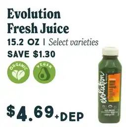 Market of Choice Evolution fresh juice offer