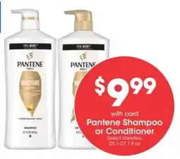 Kroger Pantene Shampoo or Conditioner offer