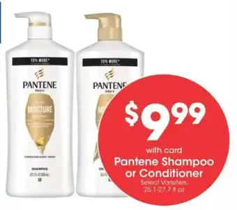 Kroger Pantene Shampoo or Conditioner offer