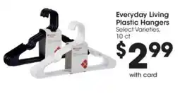 Kroger Everyday Living Plastic Hangers offer