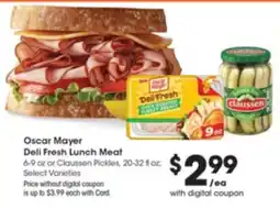 Pick'n Save Oscar Mayer Deli Fresh Lunch Meat offer