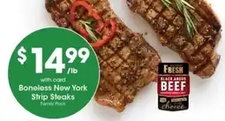 Pick'n Save Boneless New York Strip Steaks offer