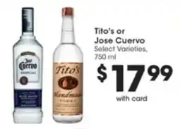 Pick'n Save Tito's or Jose Cuervo offer