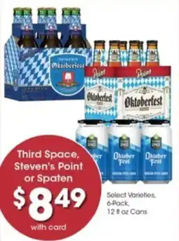 Pick'n Save Third Space, Steven's Point or Spaten Oktoberfest offer