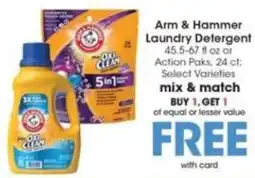 Pick'n Save Arm & Hammer Laundry Detergent offer
