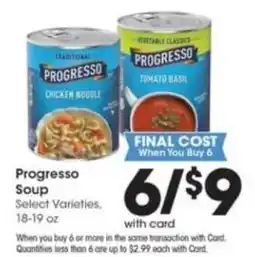 Pick'n Save Progresso Soup offer