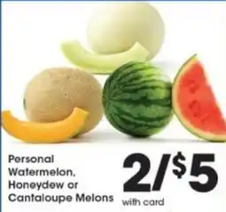 Pick'n Save Personal Watermelon, Honeydew or Cantaloupe Melons offer