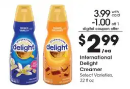 Pick'n Save International Delight Creamer offer