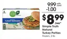 Pick'n Save Simple Truth Natural Turkey Patties offer