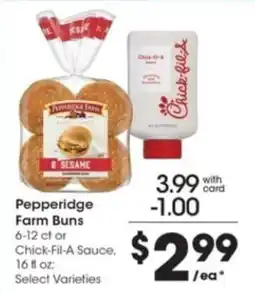 Pick'n Save Pepperidge Farm Buns or Chick-Fil-A Sauce offer