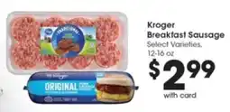 Pick'n Save Kroger breakfast sausage offer