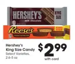 Pick'n Save Hershey's King Size Candy offer