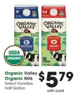 Pick'n Save Organic Valley Organic Milk offer