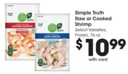 Pick'n Save Simple Truth Raw or Cooked Shrimp offer