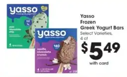 Pick'n Save Yasso Frozen Greek Yogurt Bars offer