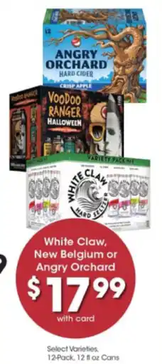 Pick'n Save White Claw, New Belgium or Angry Orchard offer