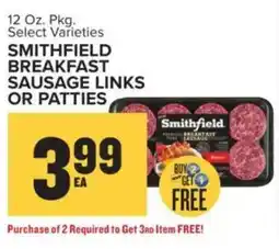 Food Lion Smithfield breakfast sausage links or patties offer