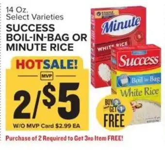 Success boil-in-bag or minute rice