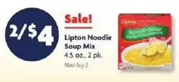 Family Dollar Lipton Noodle Soup Mix offer