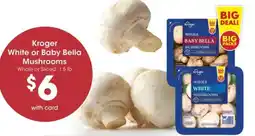 Mariano's Kroger white or baby bella mushrooms offer