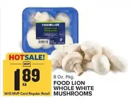 Food Lion Food Lion Whole White Mushrooms offer
