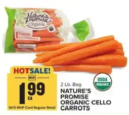 Food Lion Nature's Promise Organic Cello Carrots offer