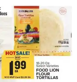 Food Lion Food Lion flour tortillas offer