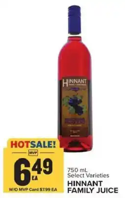 Food Lion Hinnant Family Juice offer