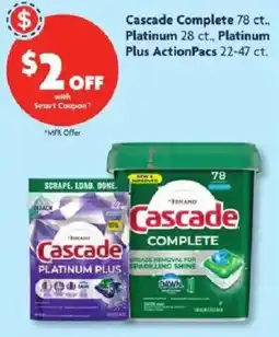 Family Dollar Cascade Cascade Complete Platinum Plus ActionPacs offer