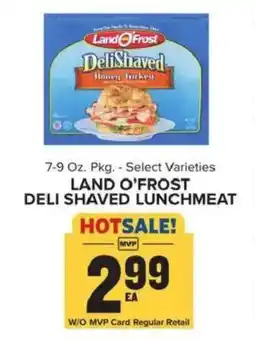 Food Lion Land o'Frost deli shaved lunchmeat offer