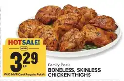 Food Lion MVP boneless, skinless chicken thighs offer