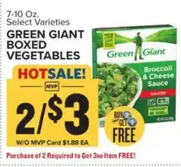 Food Lion Green Giant boxed vegetables offer