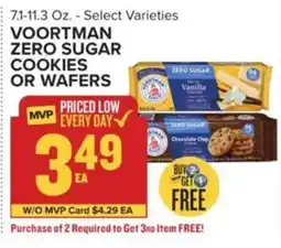 Food Lion Voortman zero sugar cookies or wafers offer