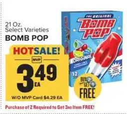 Food Lion Bomb Pop offer
