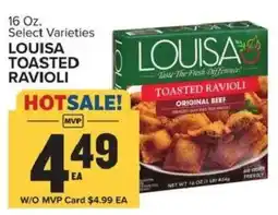 Food Lion Louisa toasted ravioli offer