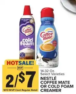 Food Lion Nestle coffee mate or cold foam creamer offer