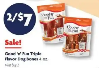 Good 'n' Fun Triple Flavor Dog Bones