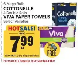 Food Lion Cottonelle and Viva paper towels offer