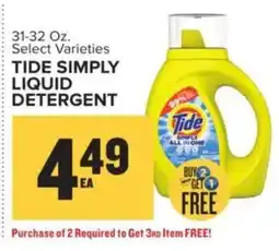 Food Lion Tide Simply Liquid Detergent offer